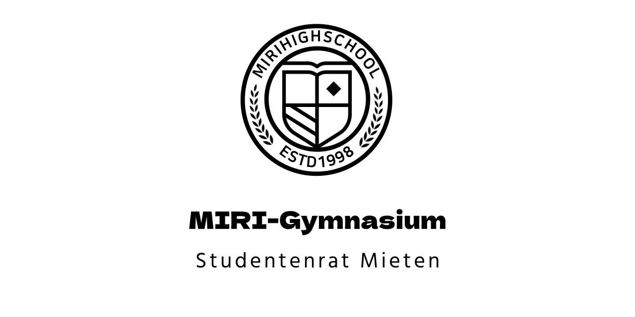 Logo der High School in Form eines kreisförmigen Bildungssymbols