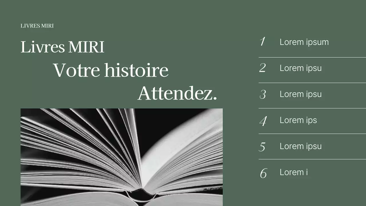 Une proposition de livre élégante en kaki