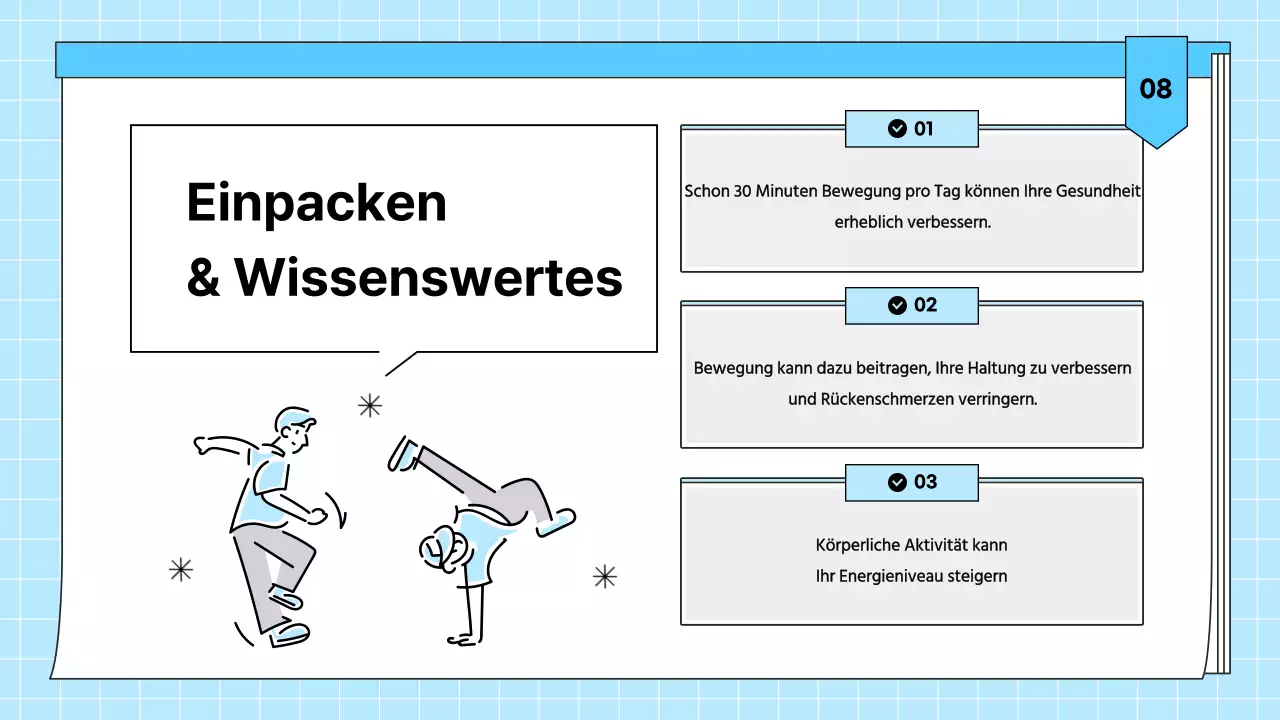 Hellblaues, einfaches, gesundheitsförderndes Übungsmaterial