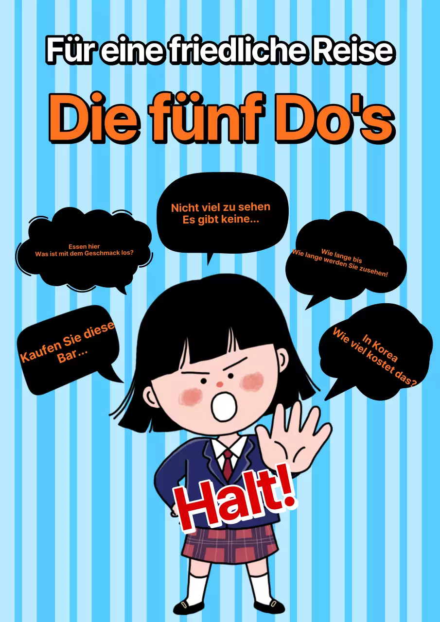 Die 5 Gebote des Familienreisens in Hellblau und Orange @familytravelling.com