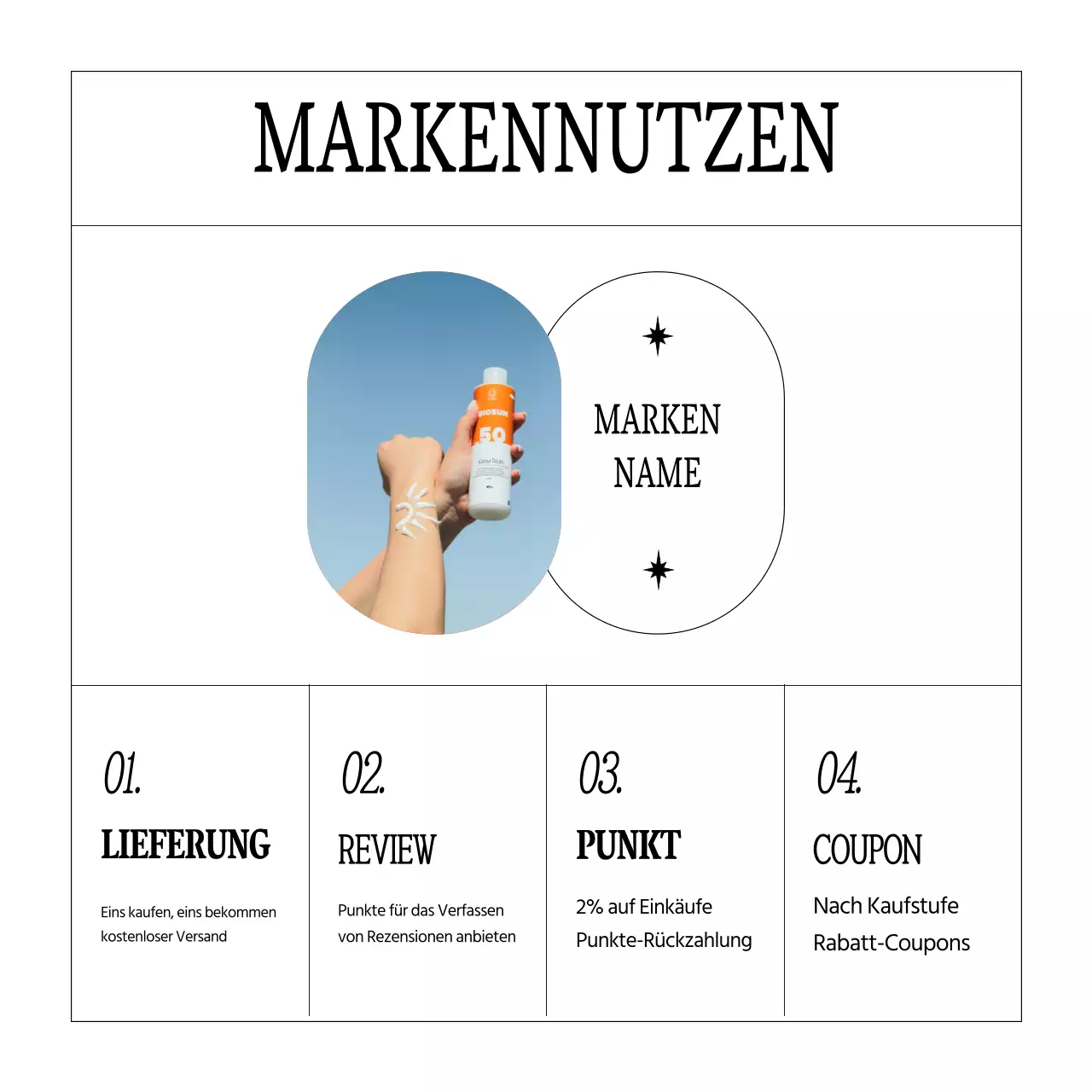 Weiß und einfach, Sommer Schönheit Kosmetik Marke Marketing im Sommer