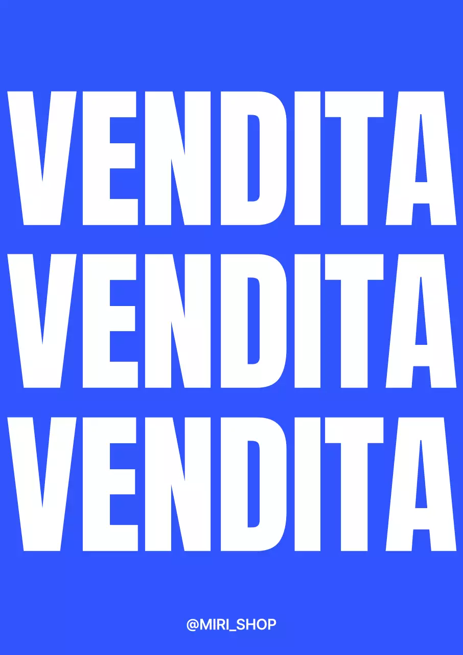 Un poster tridimensionale per una vendita in colori freddi