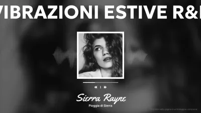 Promuovere una playlist di musica moderna in bianco e nero