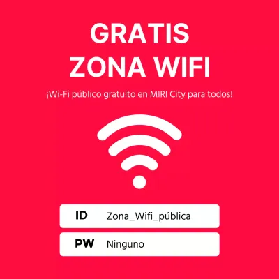 Anuncios de Wi-Fi gratuito en rojo y blanco
