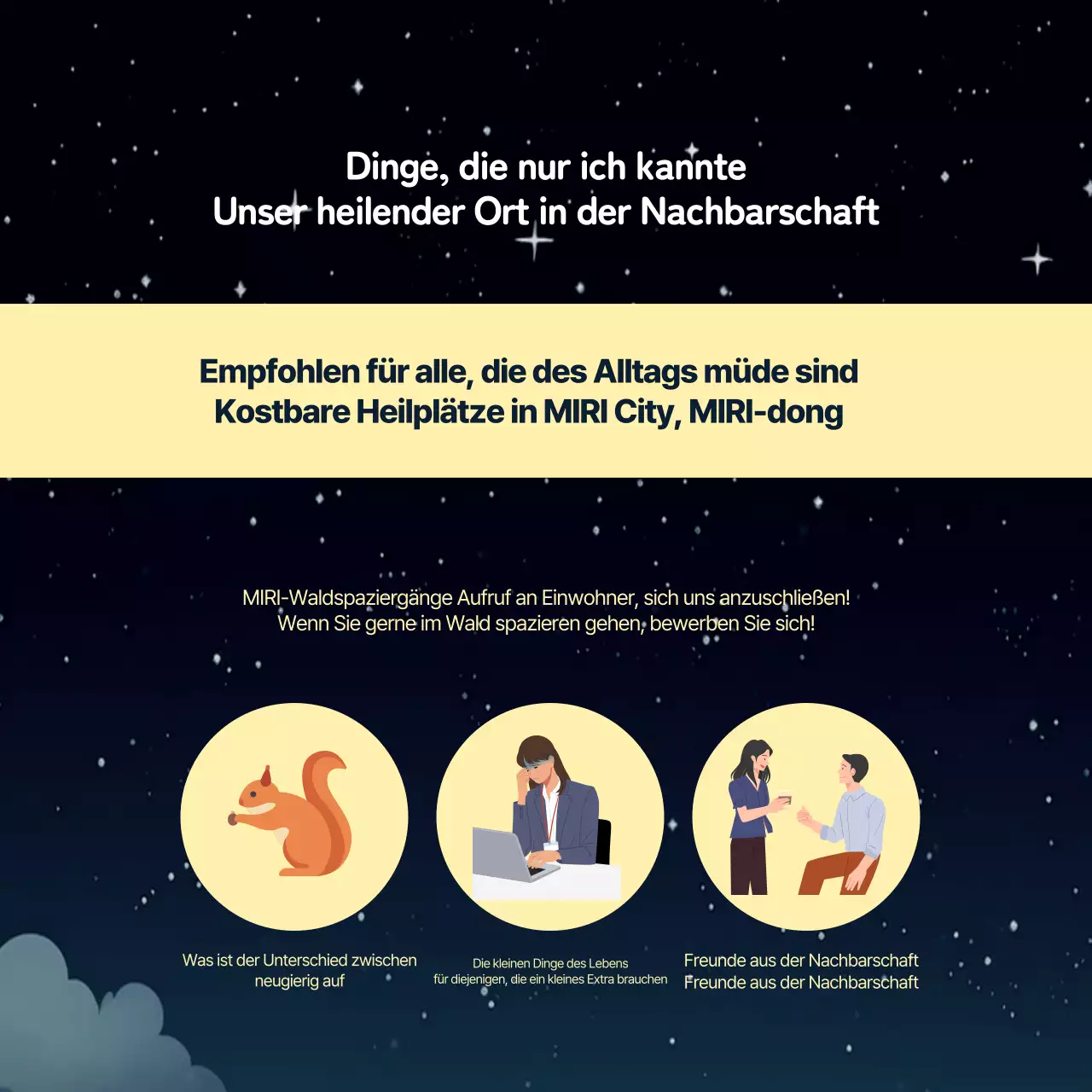 Die gelb-schwarzen Stadtteilspaziergänge sind jetzt für Teilnehmer geöffnet