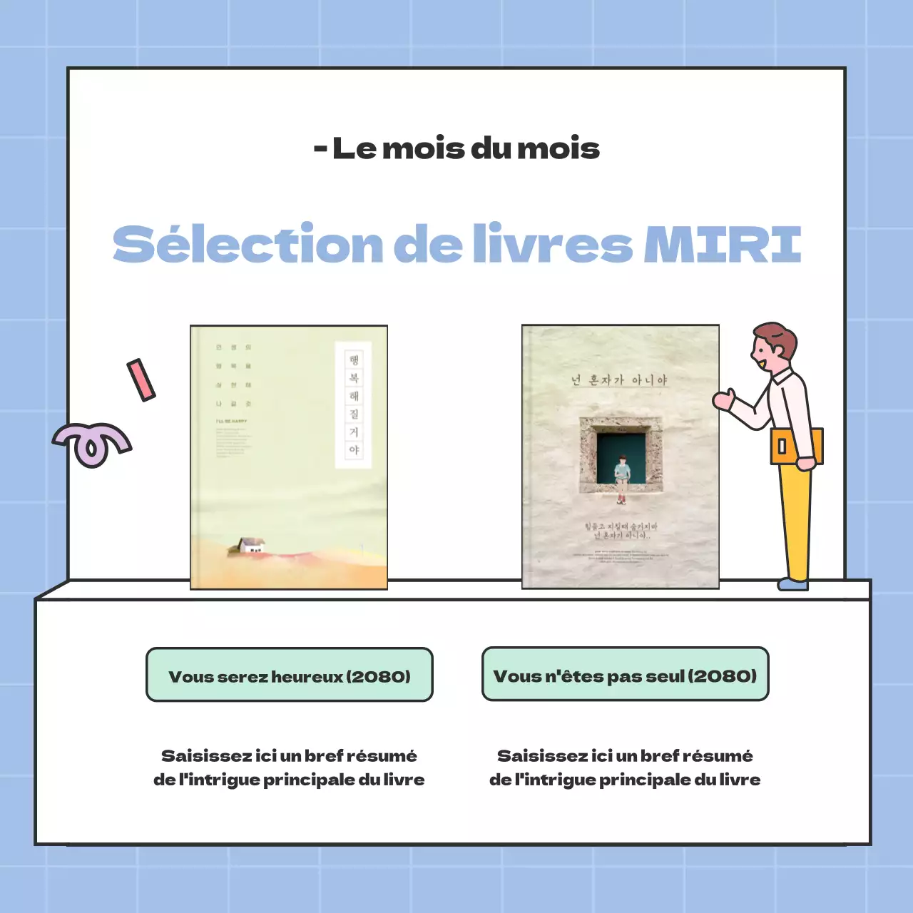 Promouvoir un groupe de lecture estival simple avec de la lavande et de la menthe