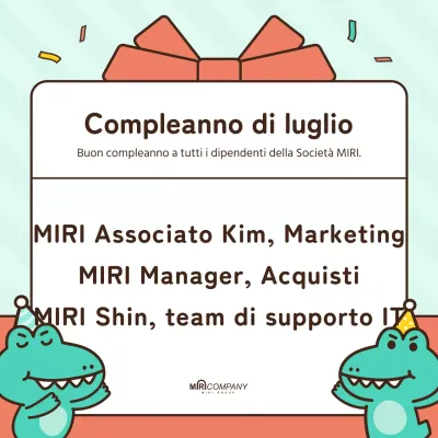 Un annuncio di buon compleanno kitsch in verde e rosa