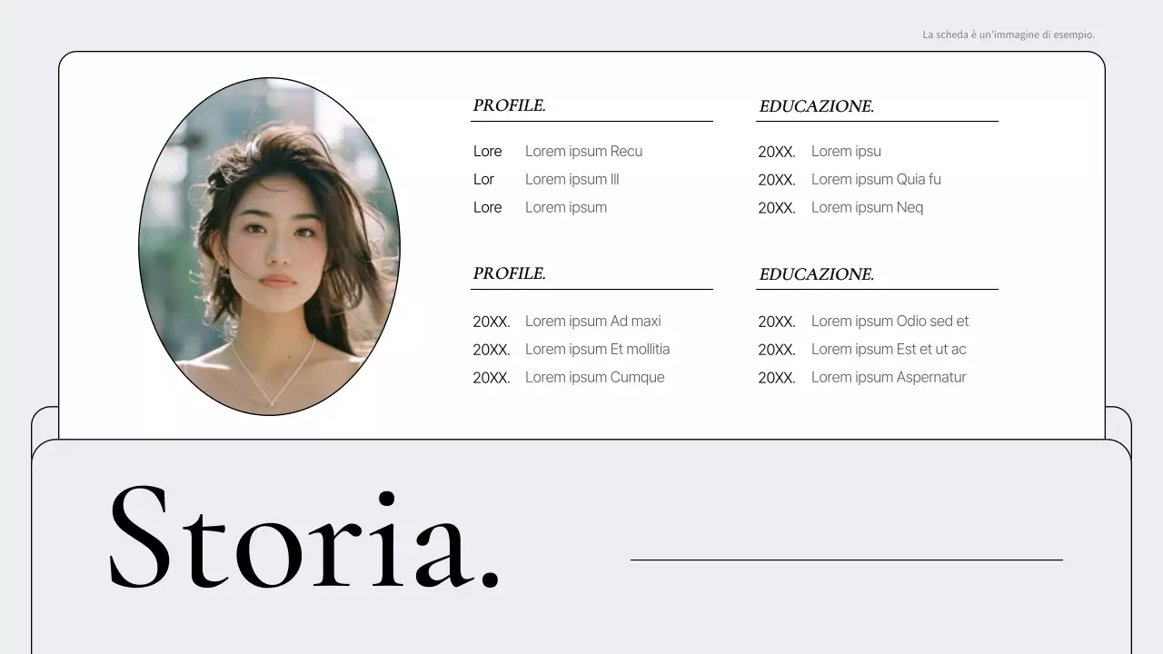 Cartella semplice con cornice in bianco