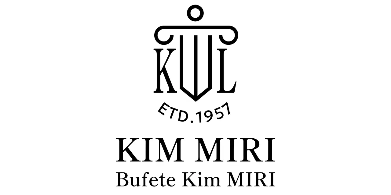 Despacho de abogados con clase y logotipo ilustrado