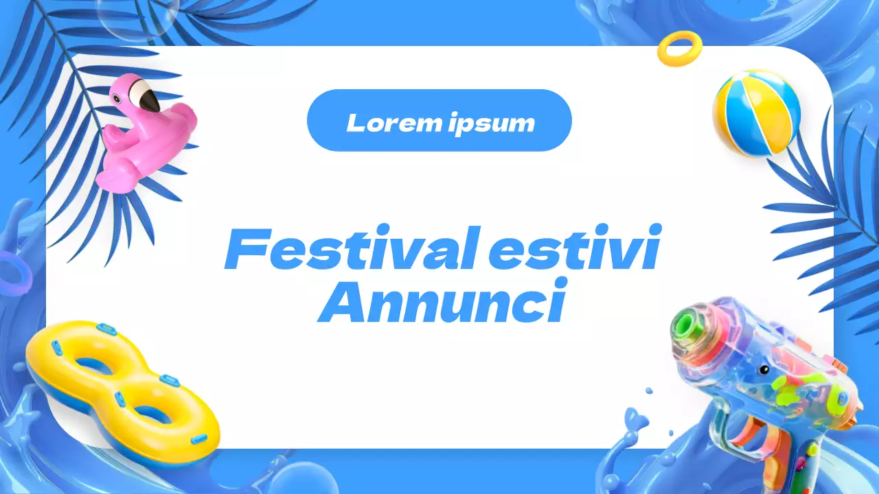 Annuncio del Blue Summer Festival