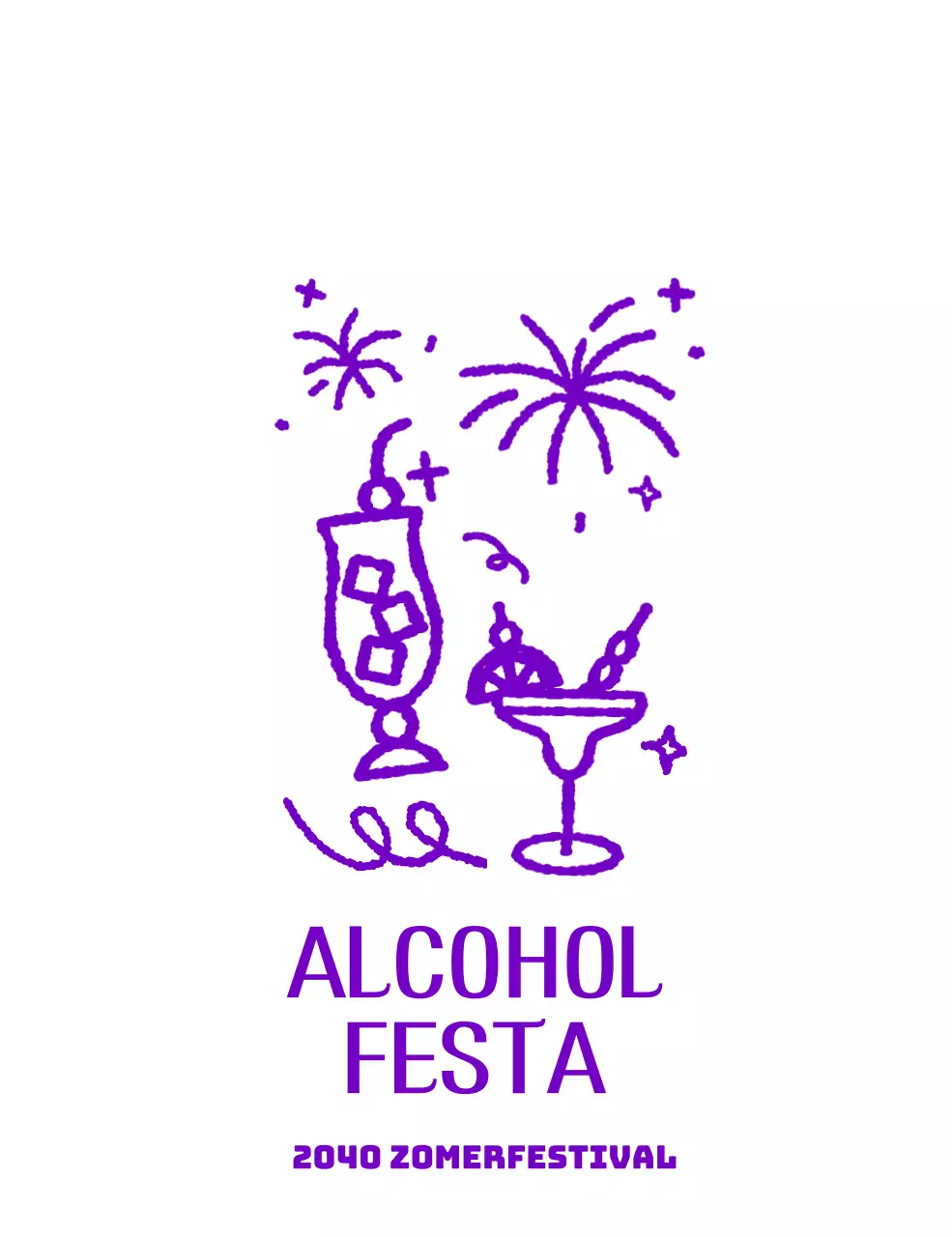 Festival merchandise met graffiti op verschillende gevormde drinkglazen