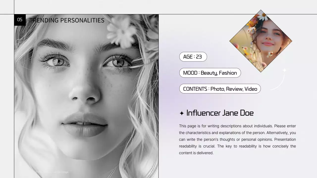  회색과 보라색의 트렌디한 마케팅 보고서