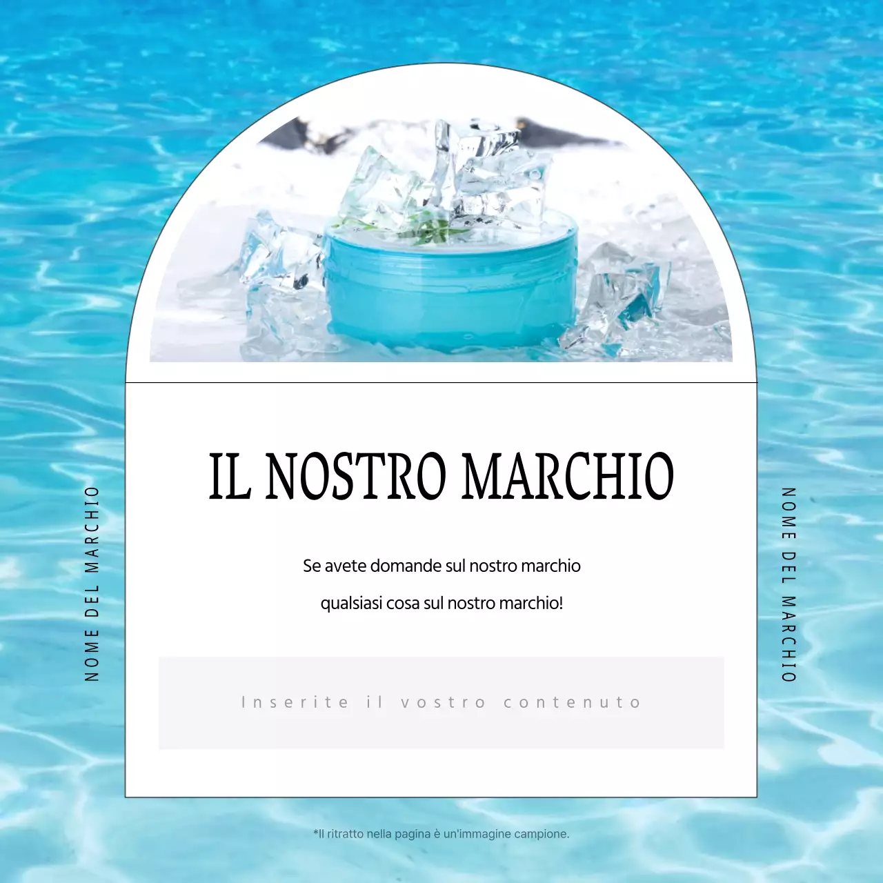 Bianco e semplice, il marketing del marchio cosmetico estivo di bellezza in estate
