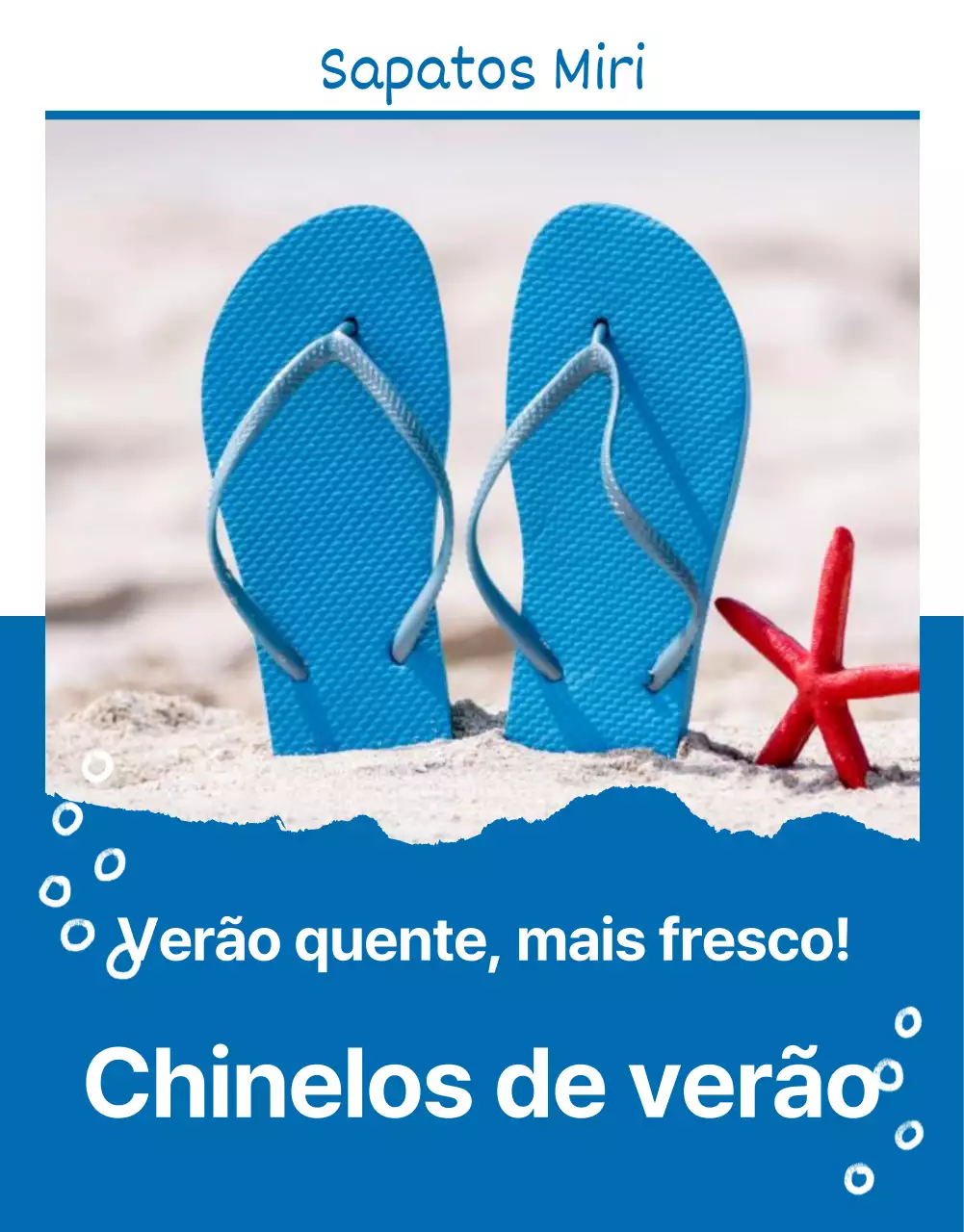 Uma introdução simples aos saldos sazonais em azul-marinho e branco