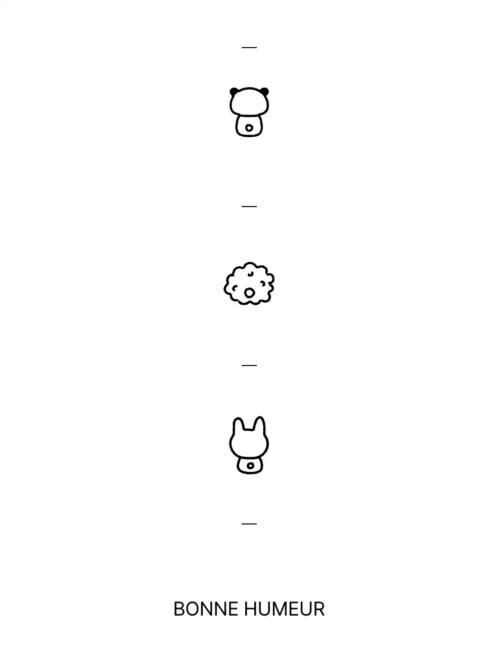 Mignonne marchandise de café avec des illustrations d'animaux de dos