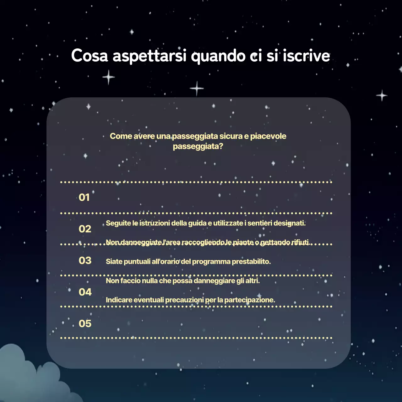 Le passeggiate municipali gialle e nere sono ora aperte ai partecipanti