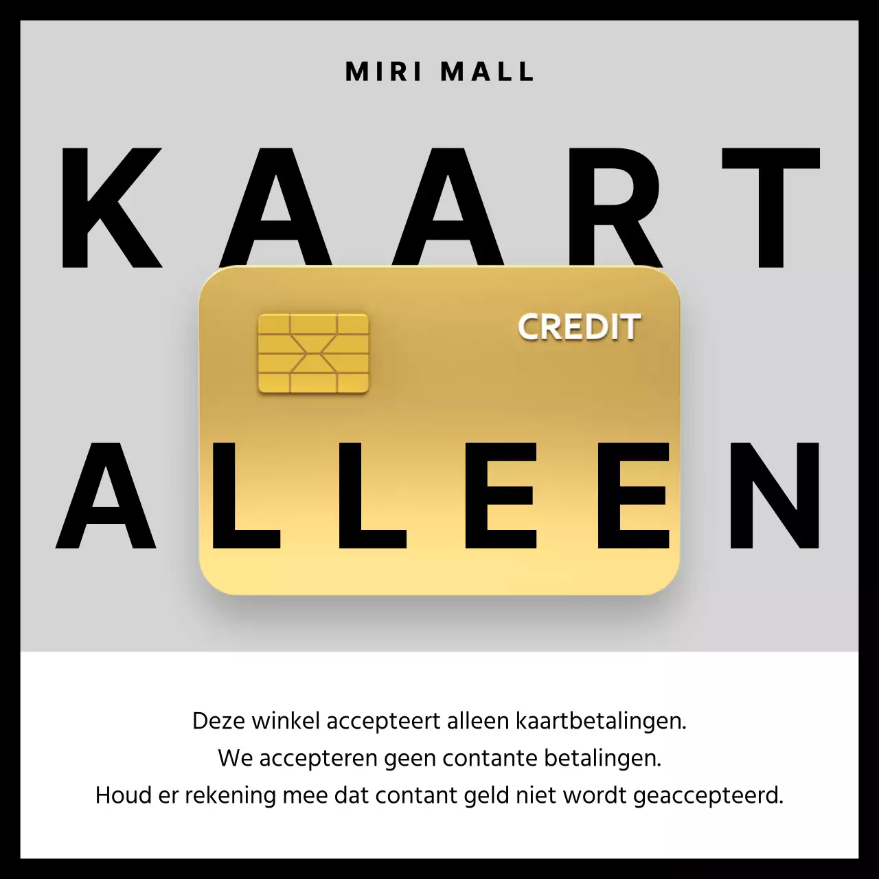 Moderne mededelingen voor kaartbetalingen in grijs en zwart