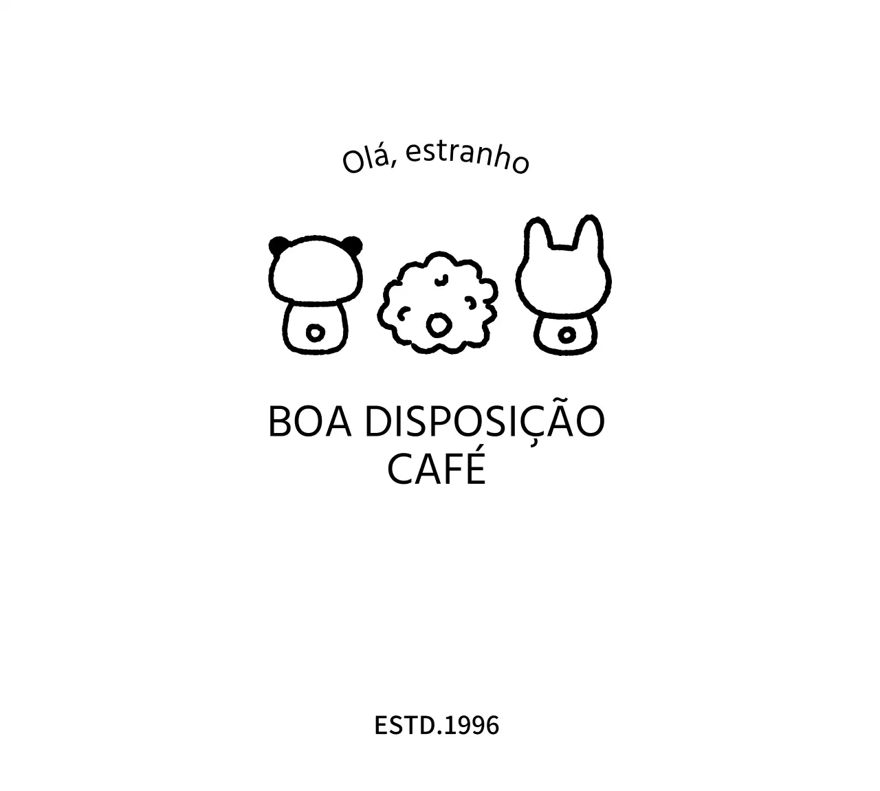 Mercadoria de café gira com ilustrações de animais por trás