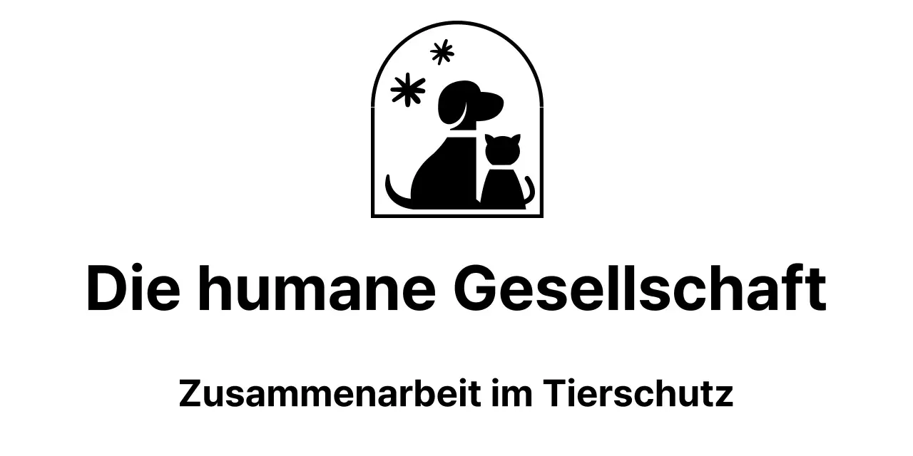 Tierschutzverein mit niedlich illustriertem Logo eines Hundes und einer Katze