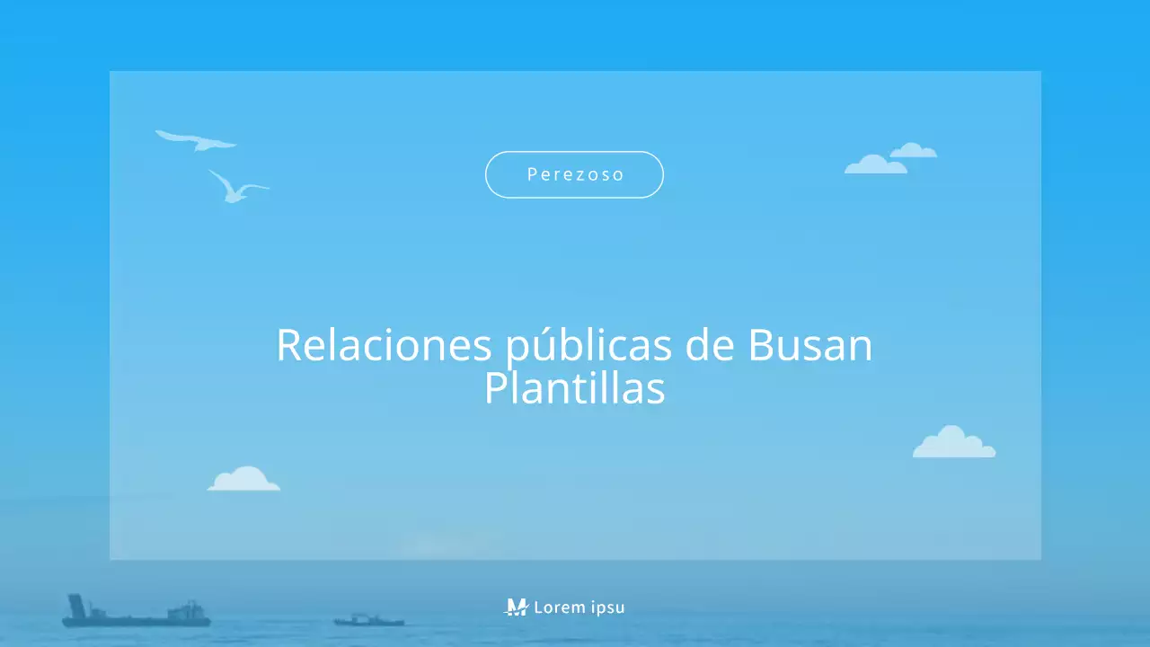 Una sencilla guía turística azul y blanca de Busan