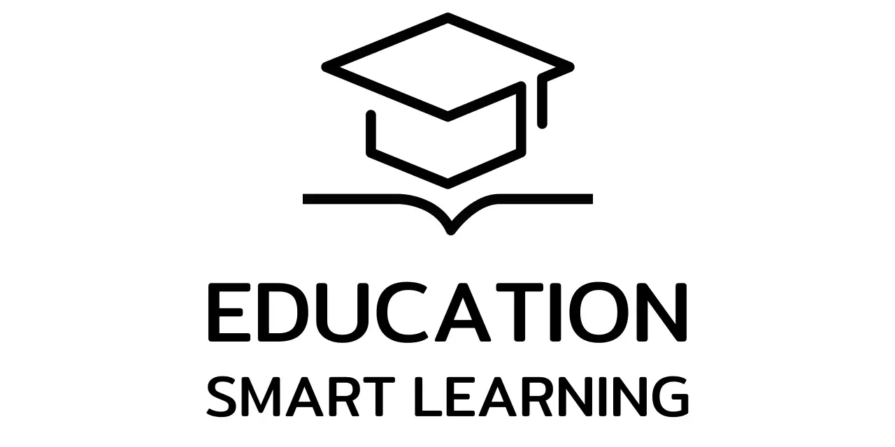 Smart learning with a bachelor's cap and book illustration logo