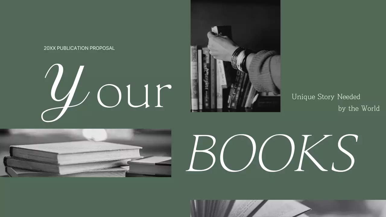 Green Modern Book Proposal Presentation