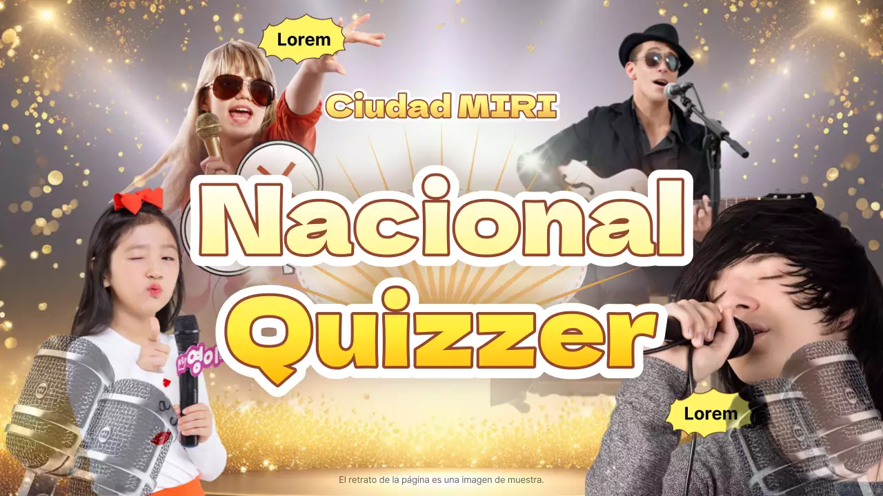 Una colección de concursos amarillos de inspiración retro