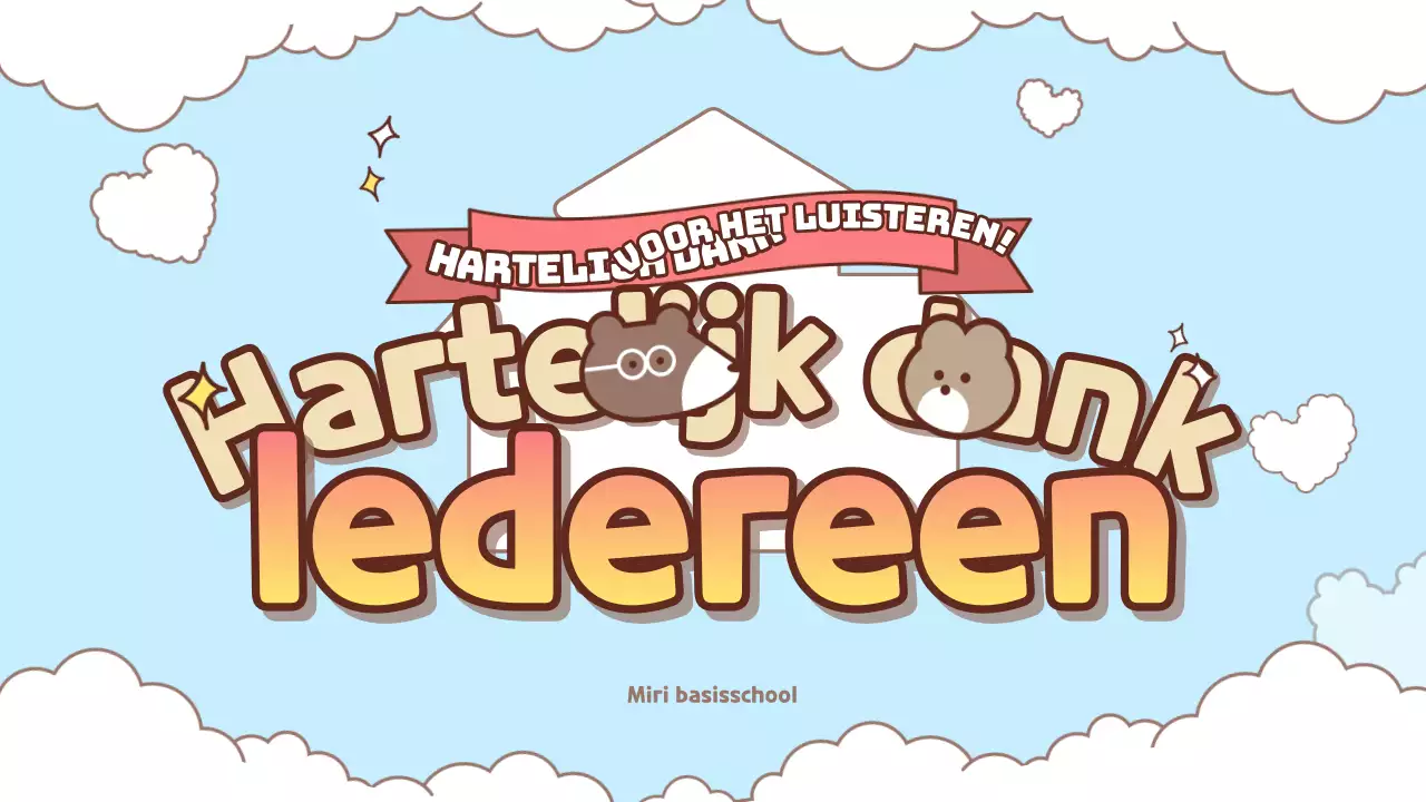 Schattig lichtblauw en roze inleidend lesmateriaal