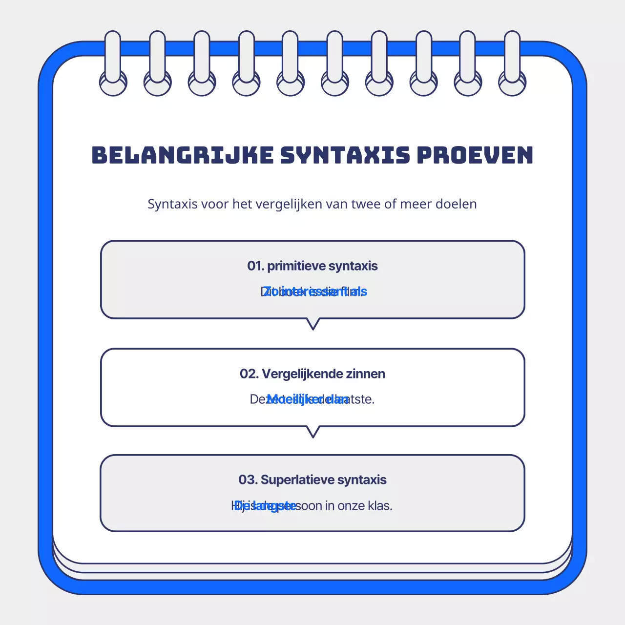 TOEIC-zomercolleges promoten met een blauwe achtergrond