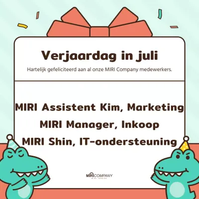 Een kitscherige felicitatiekaart in groen en roze