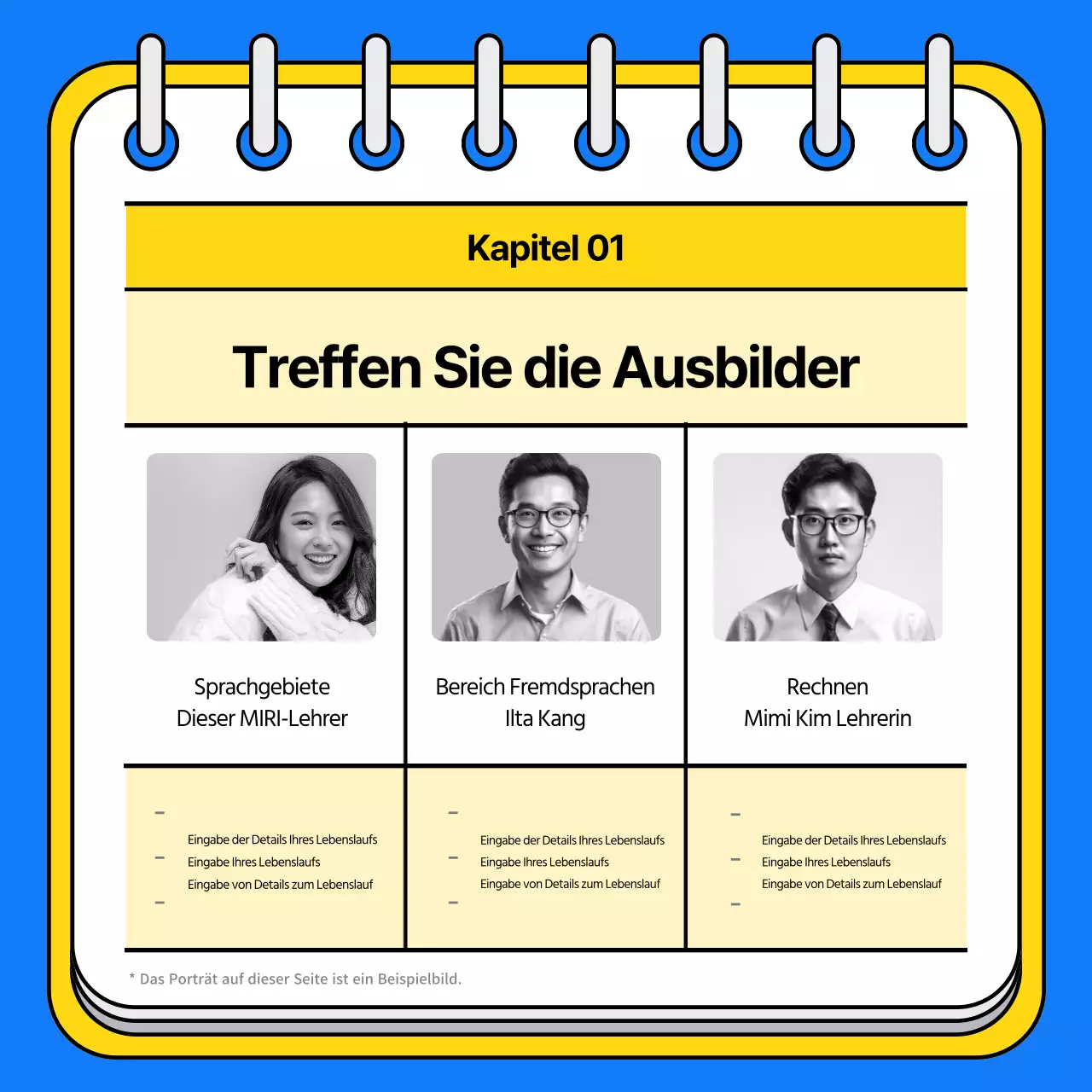 Werben Sie für Ihre Zulassungsschule mit einem Knall in Blau und Gelb