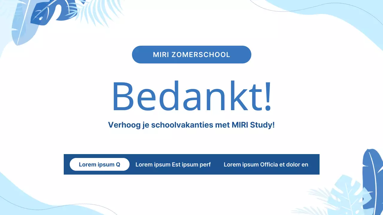 Promoot schoolvakantiespecials met lichtblauwe geometrische patronen