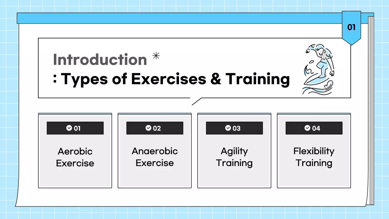 Blue Simple Fitness Guide Presentation