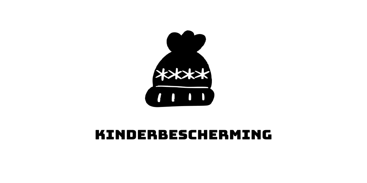 Campagnelogo met illustratie van een schattige breimuts