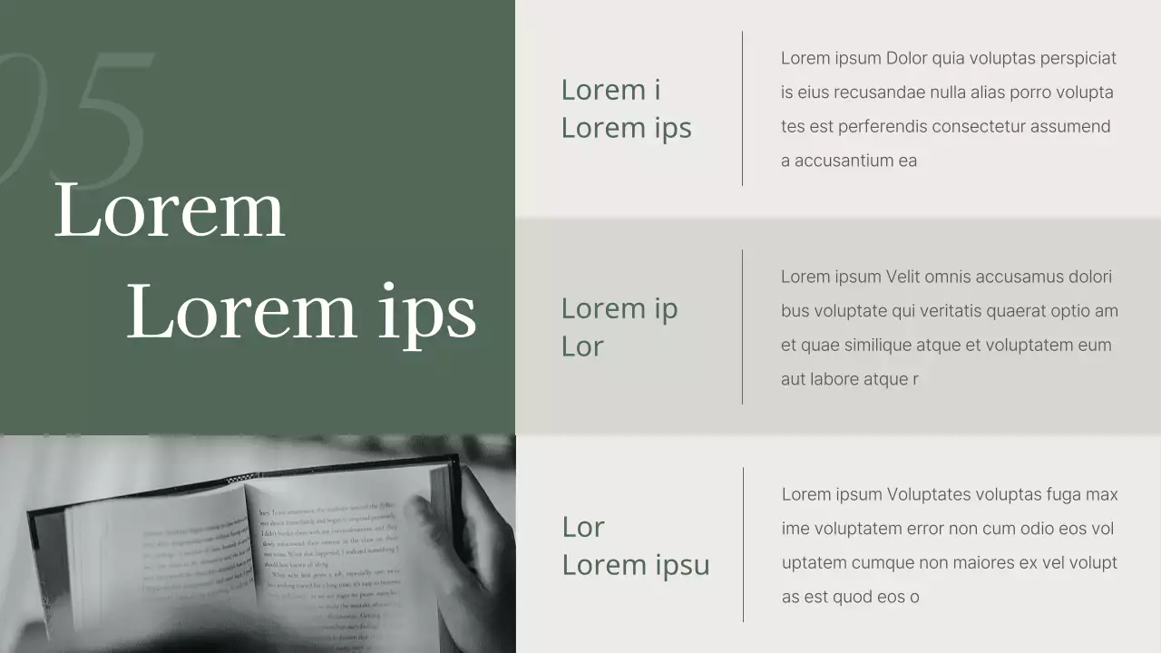 Une proposition de livre élégante en kaki