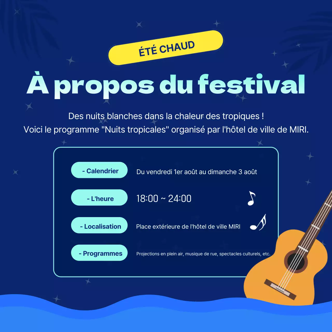 Promouvoir les fêtes de fin d'année avec des touches de bleu marine et de jaune