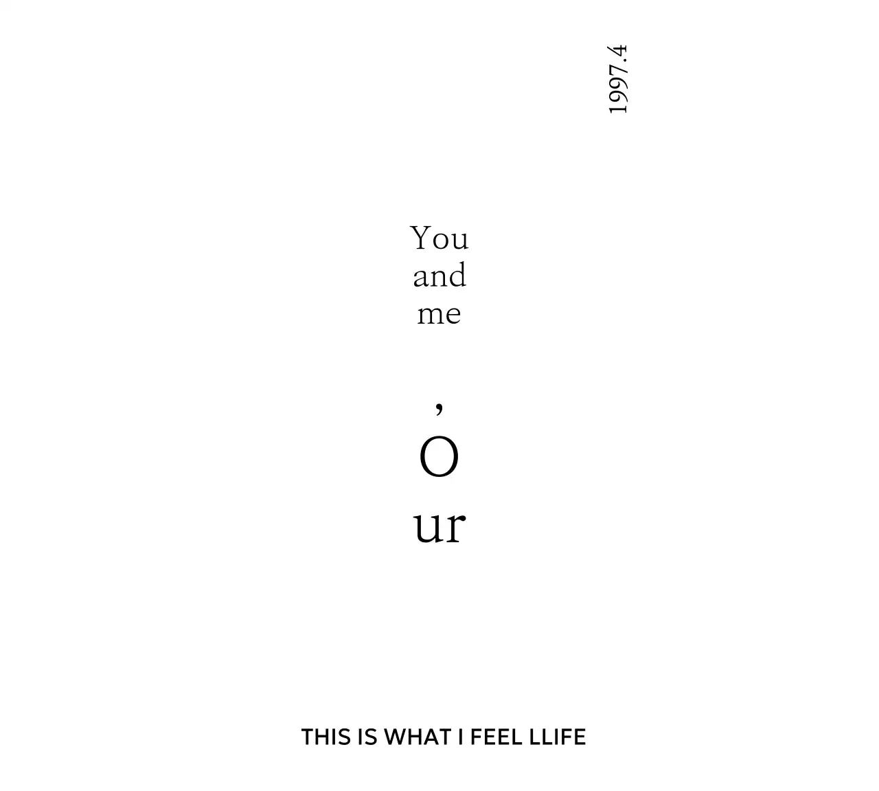 Merchandise yang sederhana dan dipersonalisasi dengan frasa sentimental dalam font serif