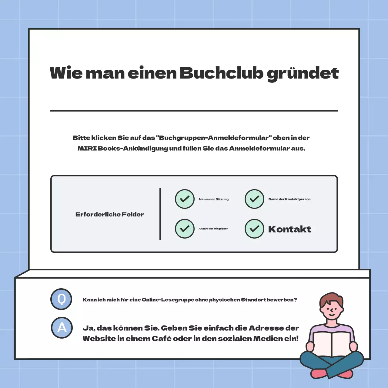 Förderung einer einfachen Sommerlesegruppe mit Lavendel und Minze
