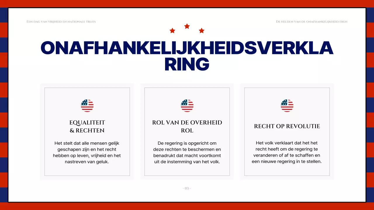 Moderne 4 juli middelen in rood en marineblauw