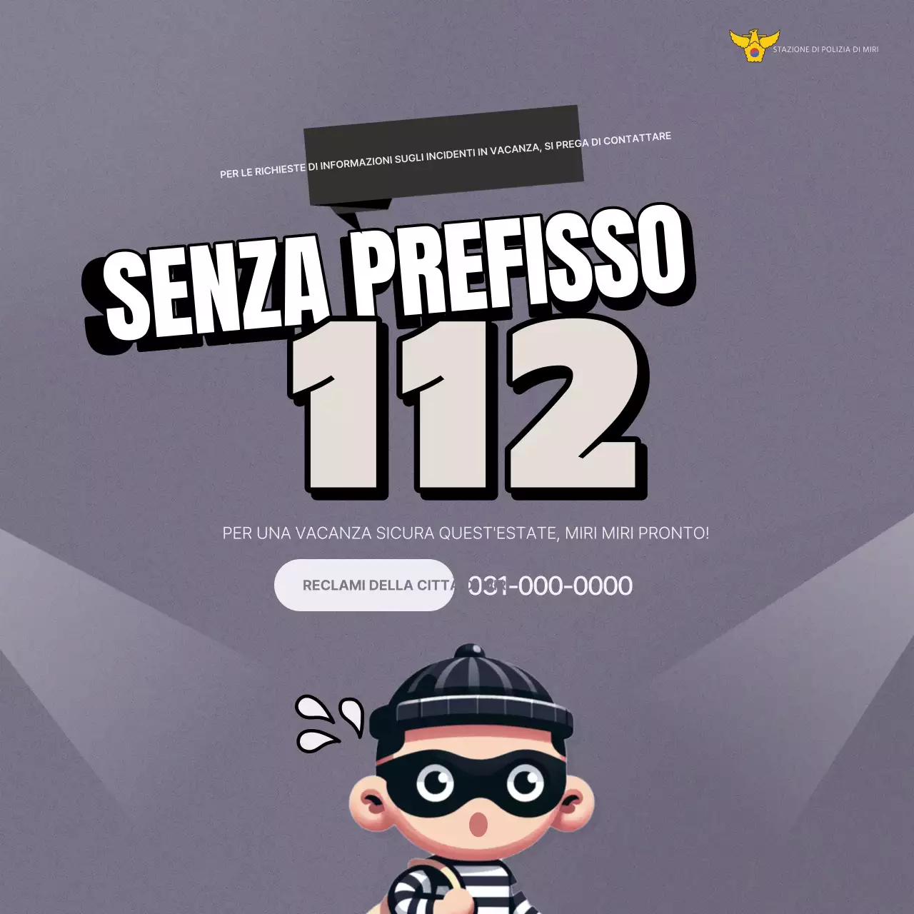 Una campagna di sicurezza contro i furti in vacanza di tendenza in beige e grigio