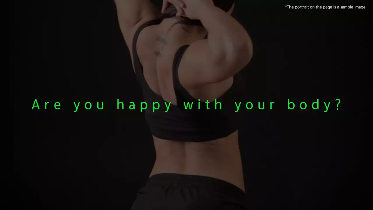 Promosikan gym Anda dengan aksen hitam dan hijau limau