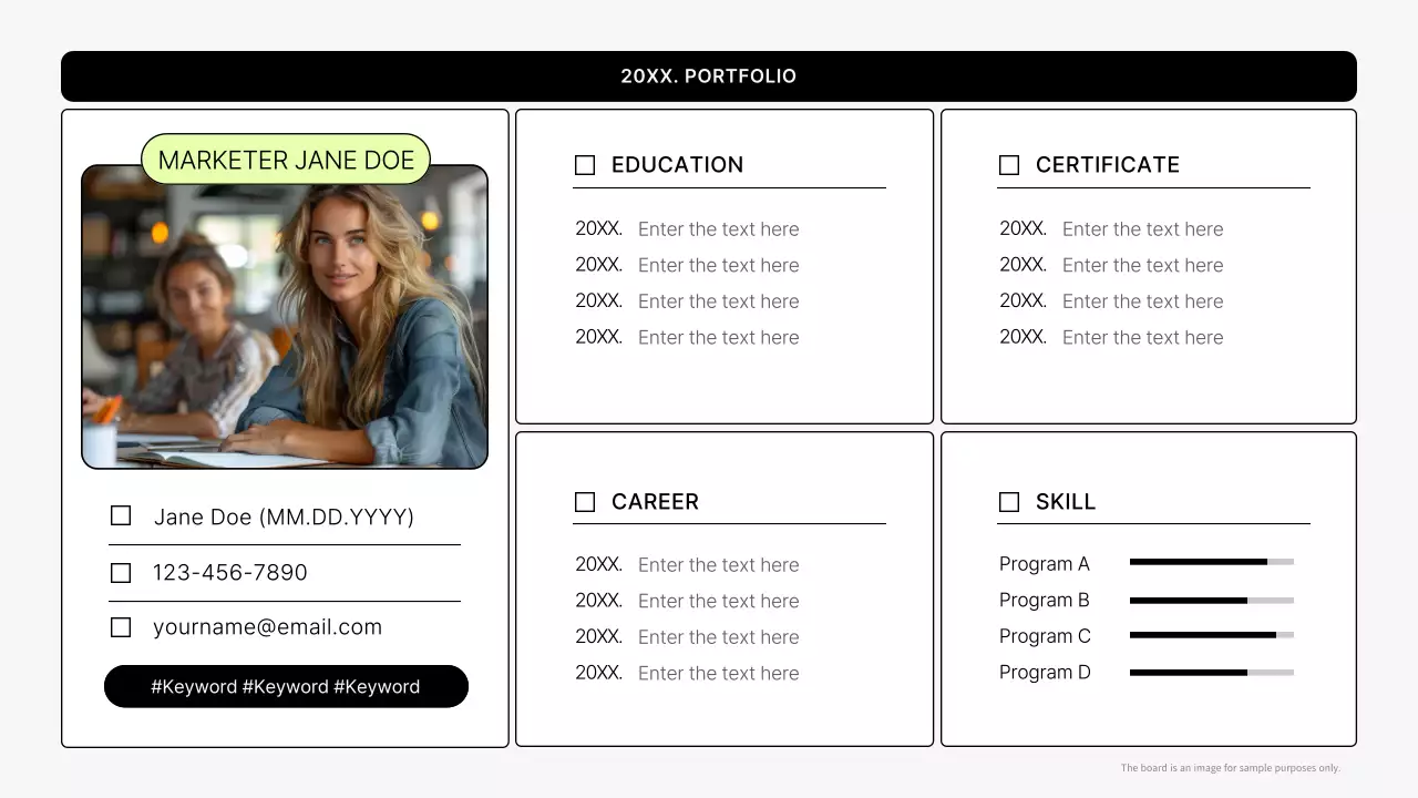 Mint Minimal Portfolio Resume Presentation