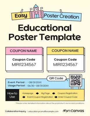Beige Simple Educational Promotion Poster