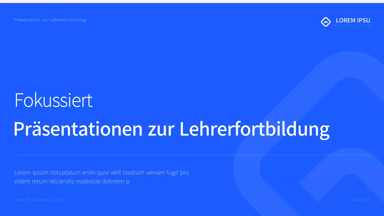 Einfaches Lehrermaterial in Blau und Schwarz