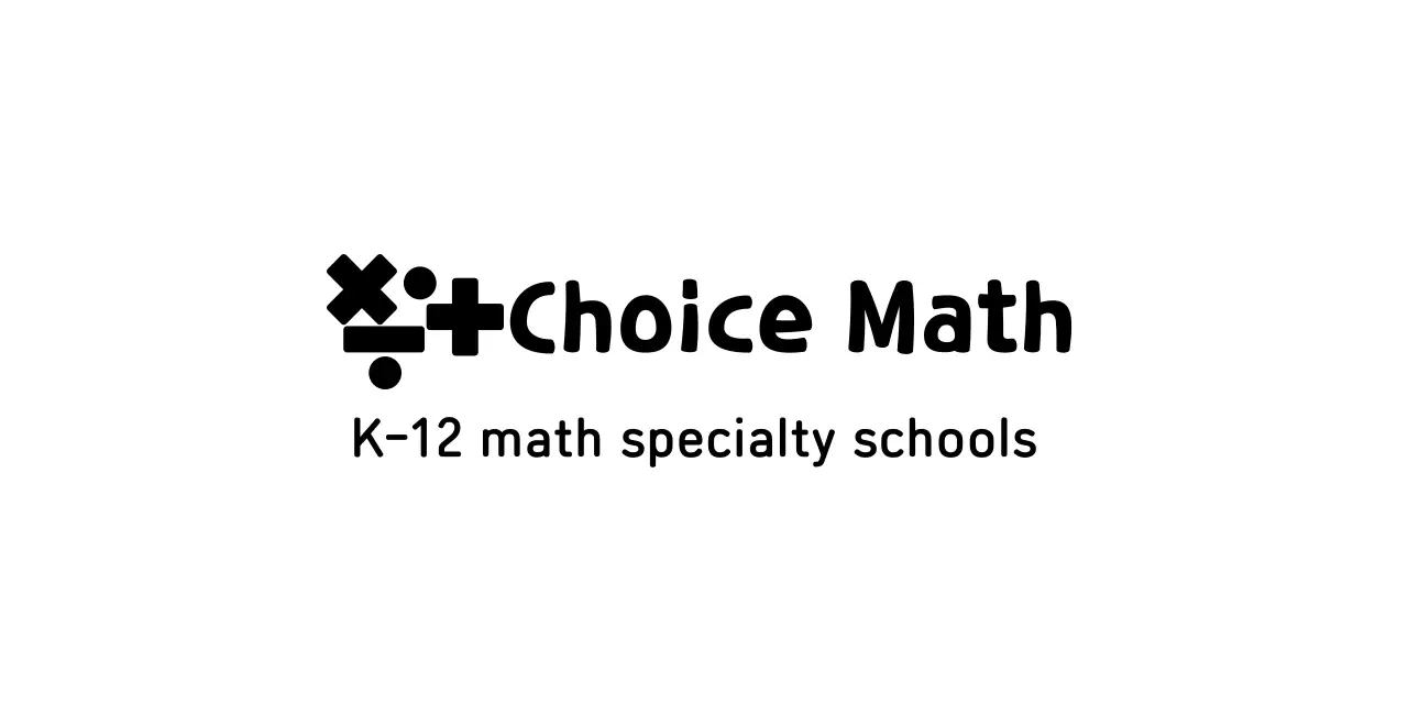 Math school with math symbol logo concept