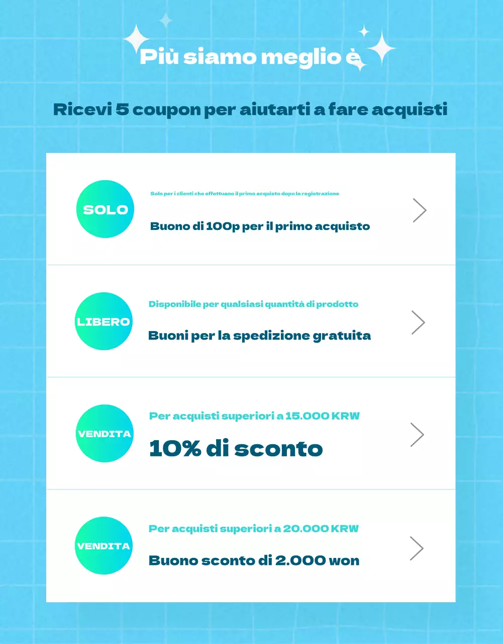 Promuovete un evento con articoli estivi vintage in azzurro