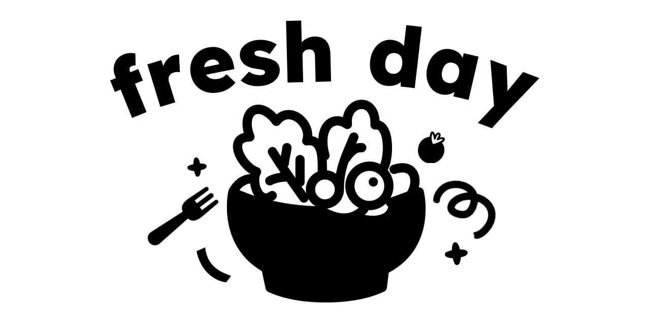 Promote your restaurant with cute salad illustrations