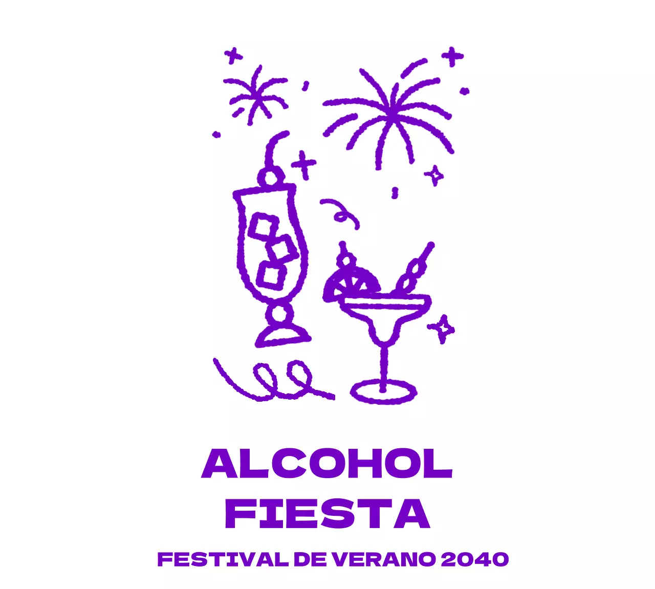 Mercancía del festival con graffiti en vasos de bebida de diversas formas