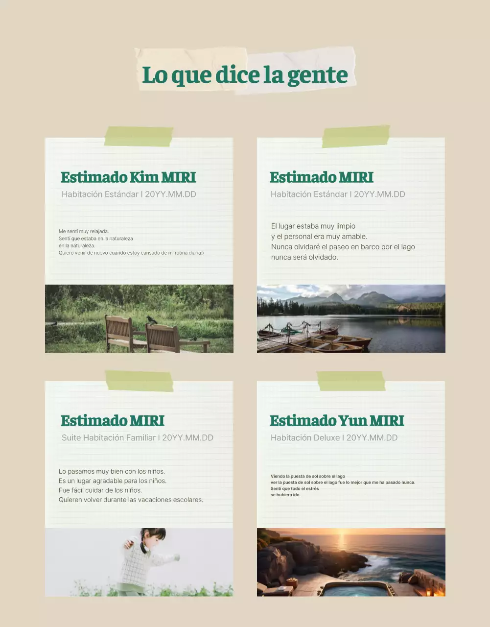 Verde y beige, un acogedor refugio estival para los sentidos