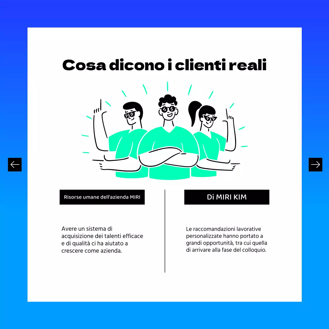 Promozione della moderna piattaforma di incontro tra domanda e offerta di lavoro Blue and Mint